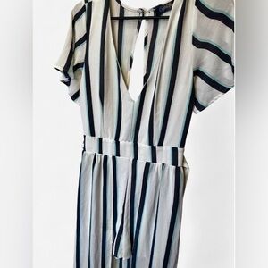 Striped V-Neck Romper